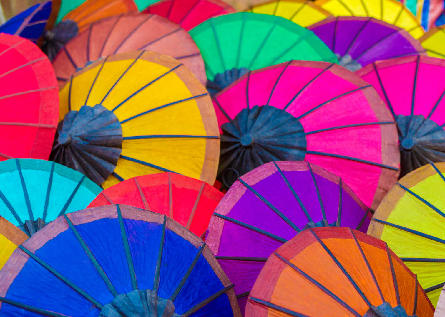 Market Parasols 1000 Piece Jigsaw Puzzle by Passport Puzzles