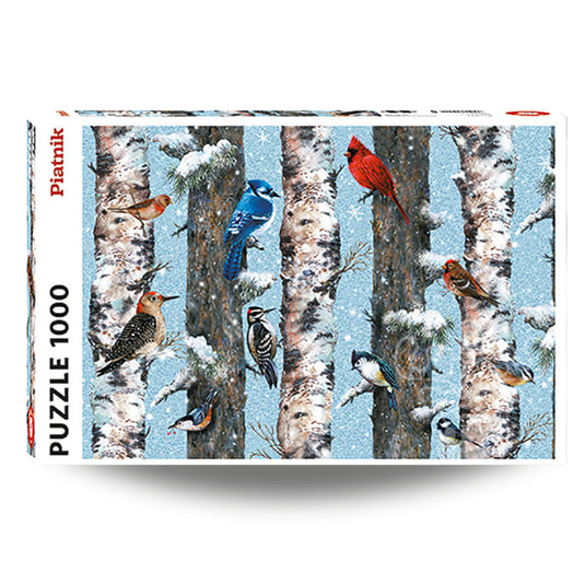 Christmas Birds 1000 Piece Jigsaw Puzzle by Piatnik - 1