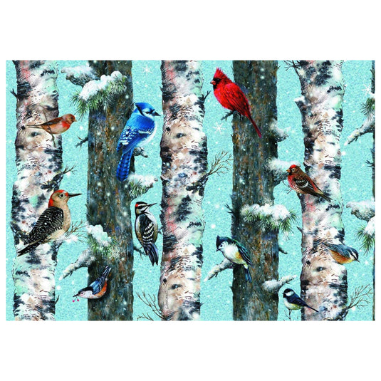 Christmas Birds 1000 Piece Jigsaw Puzzle by Piatnik - 2