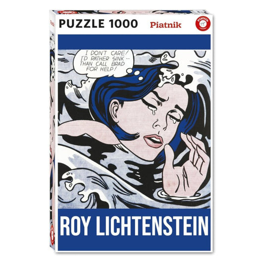Lichtenstein Drowning Girl 1000 Piece Jigsaw Puzzle by Piatnik - 1