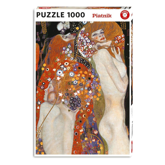 Klimt Water Serpents II 1000 Piece Jigsaw Puzzle by Piatnik - 1