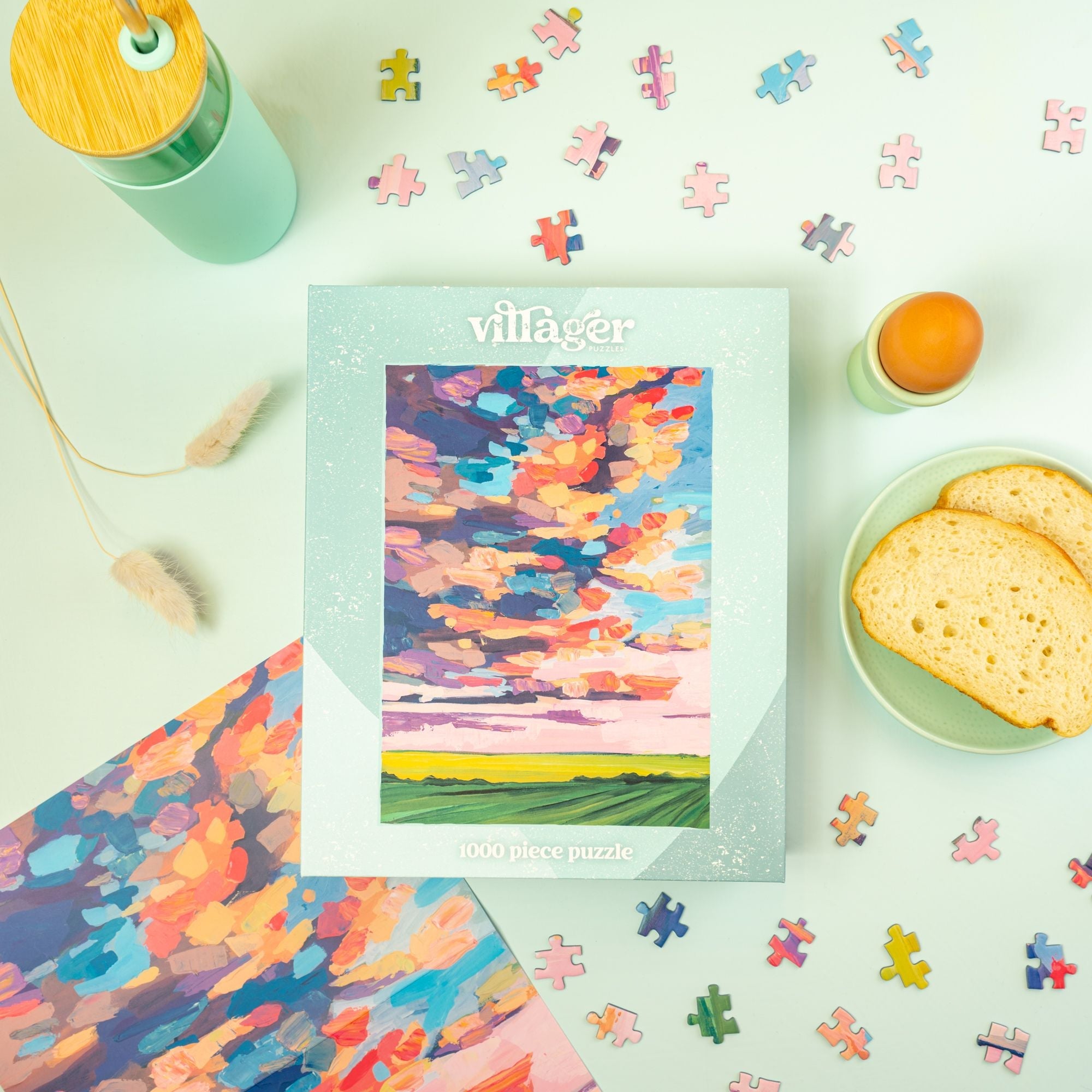 Prairie Sky 1000 Piece Jigsaw Puzzle by Villager Puzzles