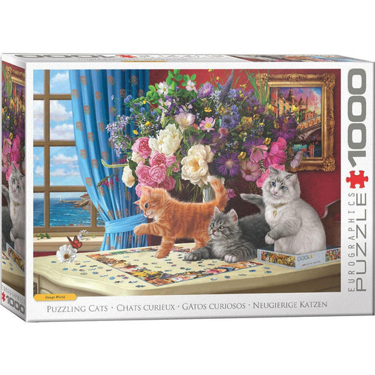 Puzzling Cats by Image World 1000 Piece Jigsaw Puzzle by Eurographics - 1