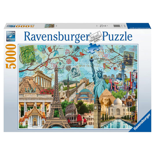 Big City Collage 5000 Piece Jigsaw Puzzle by Ravensburger - 1