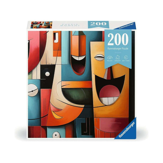 Puzzle Moments: Happy Cubism 200 Piece Puzzle by Ravensburger - 1