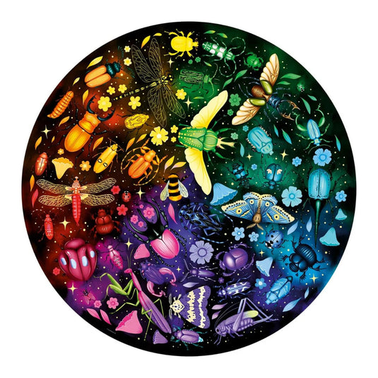 Circle of Colors: Insects Round 500 Piece Jigsaw Puzzle by Ravensburger