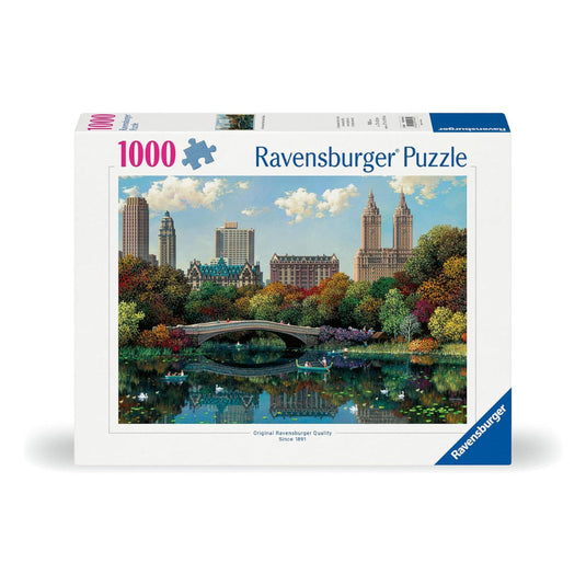 NY Central Park, Bow Bridge 1000 Piece Jigsaw Puzzle by Ravensburger - 1