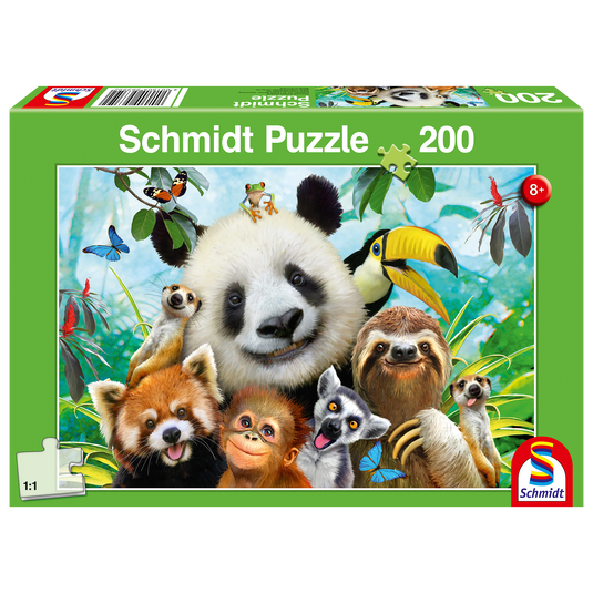 Our Friends The Animals 200 Piece Jigsaw Puzzle by Schmidt Puzzle - 1