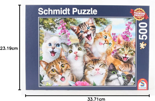 Cat Selfie 500 Piece Jigsaw Puzzle by Schmidt Puzzle - 3