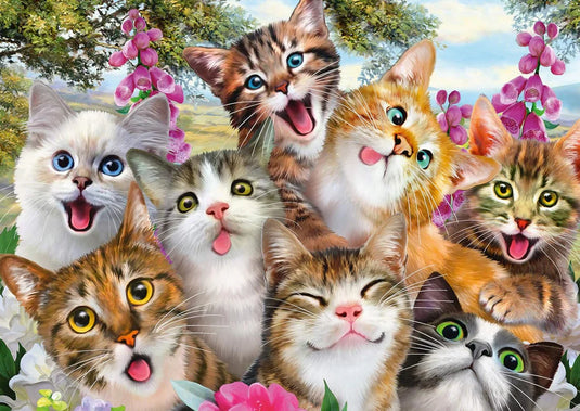 Cat Selfie 500 Piece Jigsaw Puzzle by Schmidt Puzzle - 4