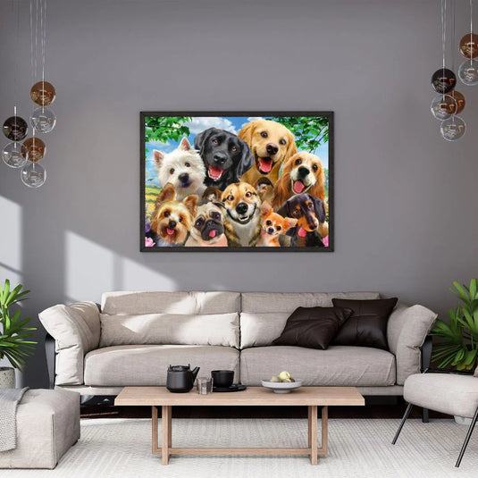 Dog Selfie 500 Piece Jigsaw Puzzle by Schmidt Puzzle - 4