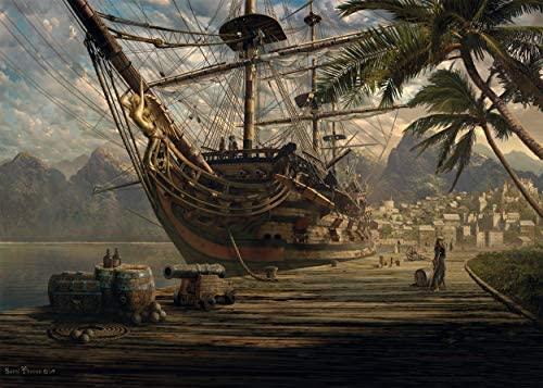 Boat In Port 1000 Piece Jigsaw Puzzle by Schmidt Puzzle - 3