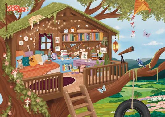 Treetop Hideout 250 Piece Jigsaw Puzzle by Villager Puzzles
