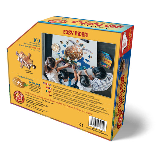 I Am Lil' Sea Turtle 100 Piece Puzzle by Madd Capp Box Back