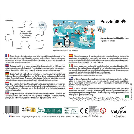 La Banquise 36 Piece Jigsaw Puzzle by Sentosphere - 4