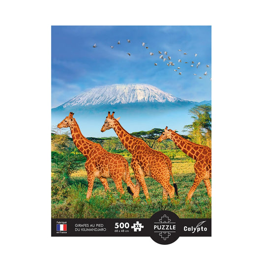 Giraffes 500 Piece Jigsaw Puzzle by Sentosphere - 4
