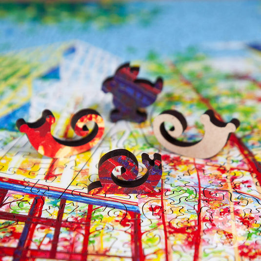 Urban Treehouse by Amy Shackleton 464 Piece Wooden Jigsaw Puzzle by Stumpcraft