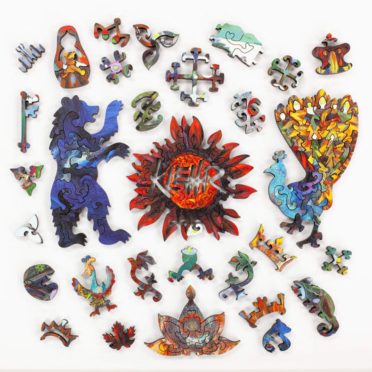 Queen Bee by Kari Lehr 529 Piece Wooden Jigsaw Puzzle by Stumpcraft