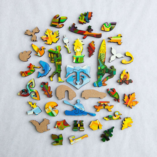 Falling by Mandy Budan 461 Piece Wooden Jigsaw Puzzle by Stumpcraft