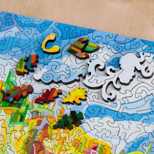 Falling by Mandy Budan 461 Piece Wooden Jigsaw Puzzle by Stumpcraft