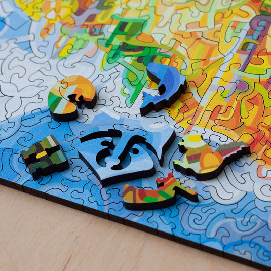 Falling by Mandy Budan 461 Piece Wooden Jigsaw Puzzle by Stumpcraft