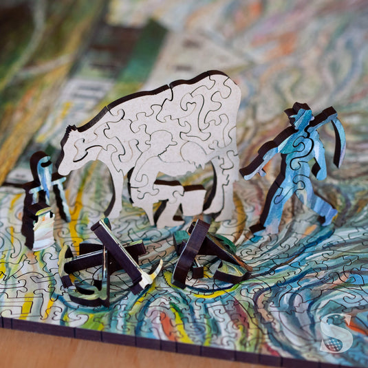 Morning by Steve R. Coffey 595 Piece Wooden Jigsaw Puzzle by Stumpcraft