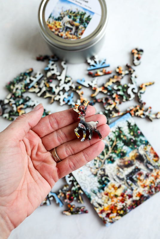 I've Been Waiting by Alex Fong 60 Piece Wodden Jigsaw Puzzle by Stumpcraft