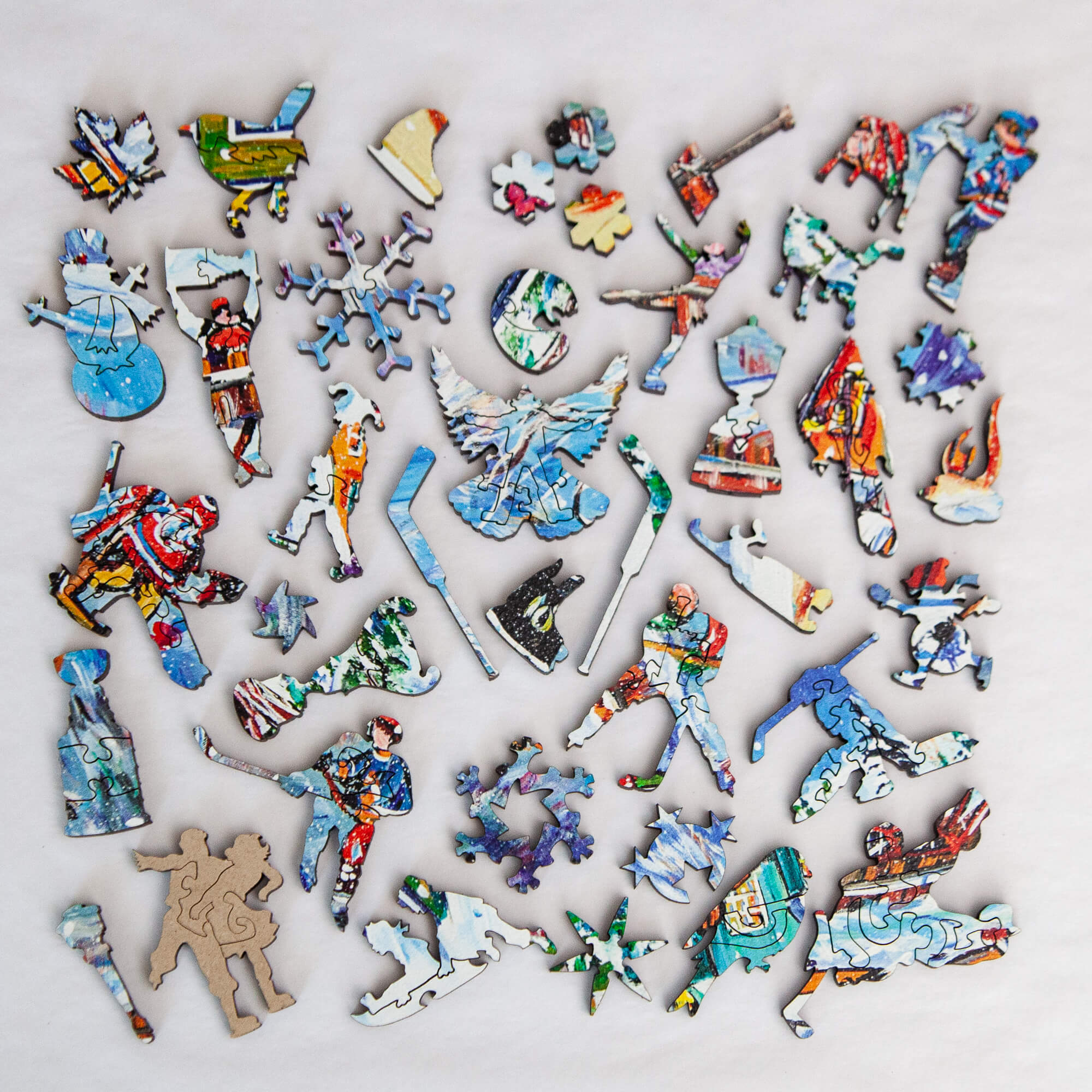 Another Goal by Katerina Mertikas 424 Piece Wooden Jigsaw Puzzle by Stumpcraft