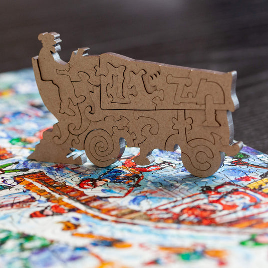 Another Goal by Katerina Mertikas 424 Piece Wooden Jigsaw Puzzle by Stumpcraft