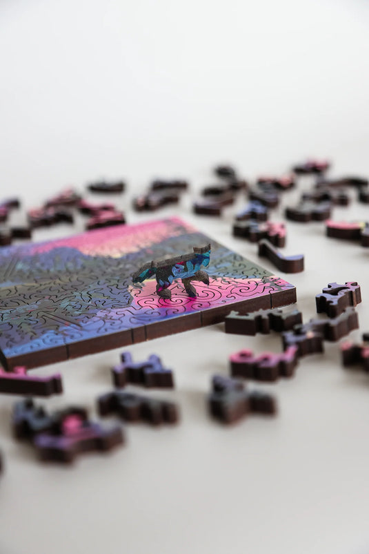 Summer Storm on Ha Ling by Kat Wright 77 Piece Wooden Jigsaw Puzzle by Stumpcraft