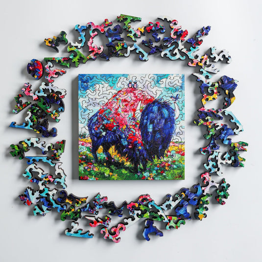 In Good Company by Jamie McCallum 70 Piece Wodden Jigsaw Puzzle by Stumpcraft