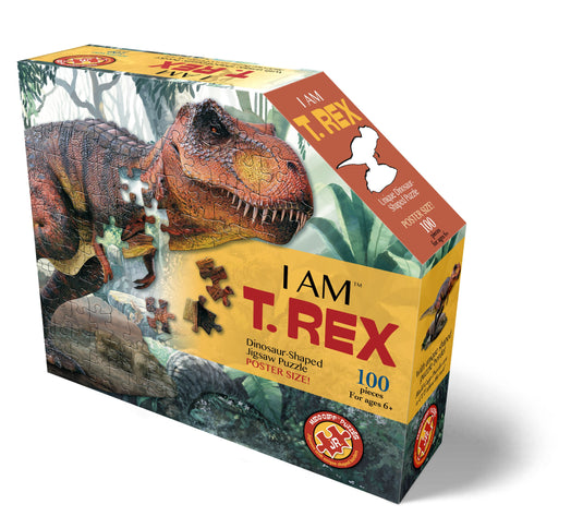 I Am T. Rex 100 Piece Puzzle by Madd Capp Box Front