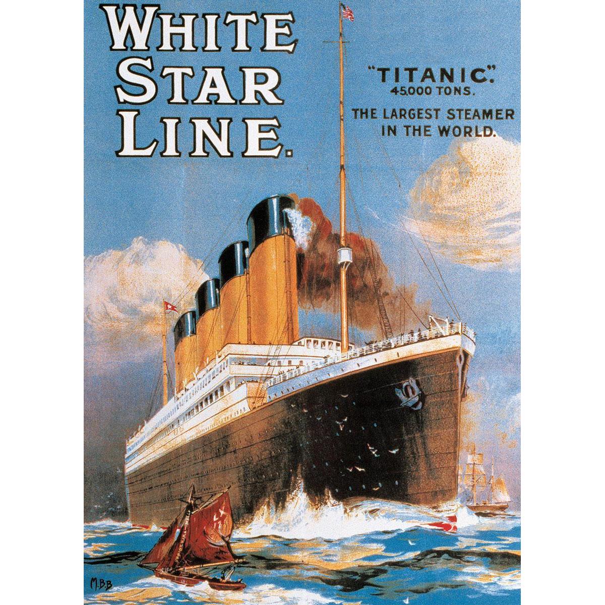 Titanic - White Star Line 1000 Piece Jigsaw Puzzle by Eurographics
