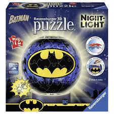 Batman Night-Light 72 Piece 3D Puzzle by Ravensburger - 1