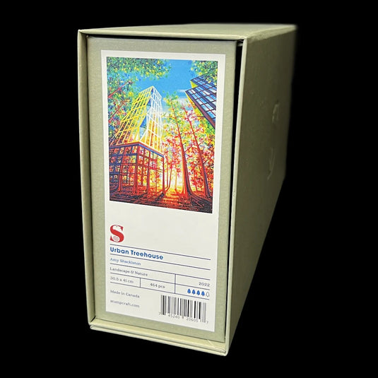 Urban Treehouse by Amy Shackleton 464 Piece Wooden Jigsaw Puzzle by Stumpcraft