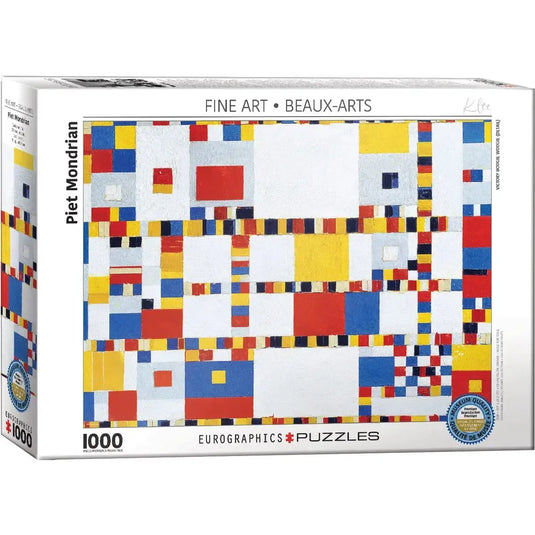 Victory Boogie Woogie (D) by PM 1000 Piece Jigsaw Puzzle by Eurographics - 1