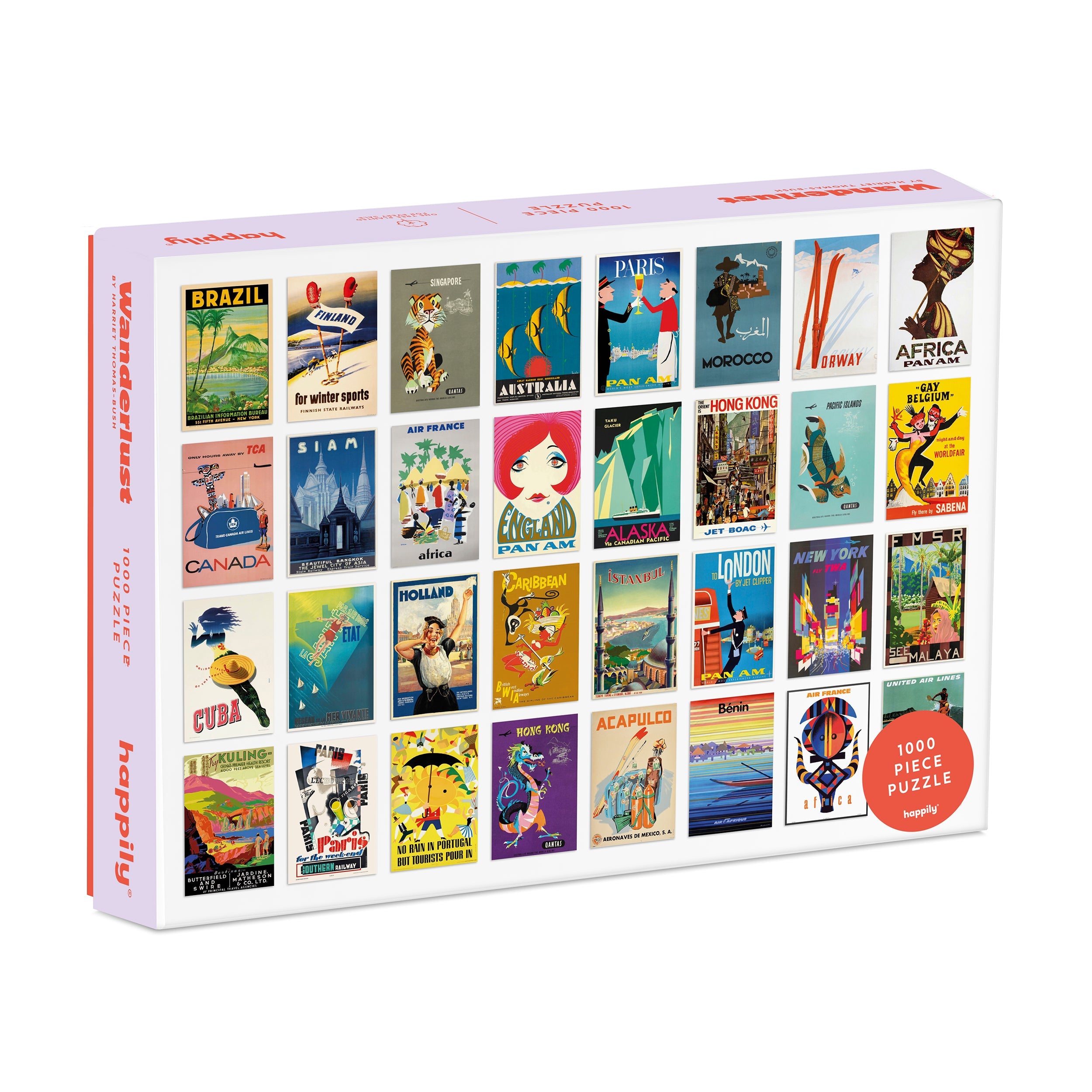 Wanderlust 1000 Piece Jigsaw Puzzle by Happily