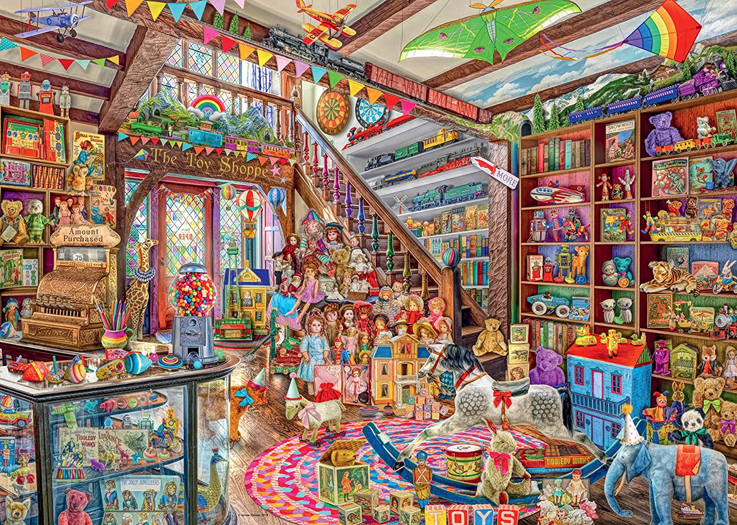 The Fantasy Toy Shop 1000 Piece Jigsaw Puzzle by Ravensburger