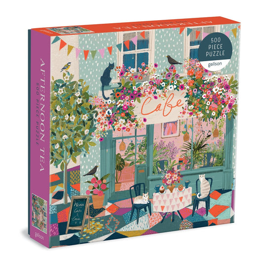 Afternoon Tea 500 Piece Jigsaw Puzzle by Galison - 1