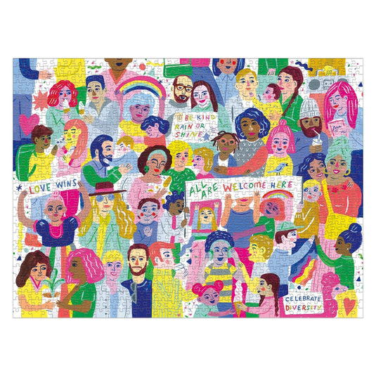 All Are Welcome Here! 1000 Piece Family Puzzle by Galison - 3
