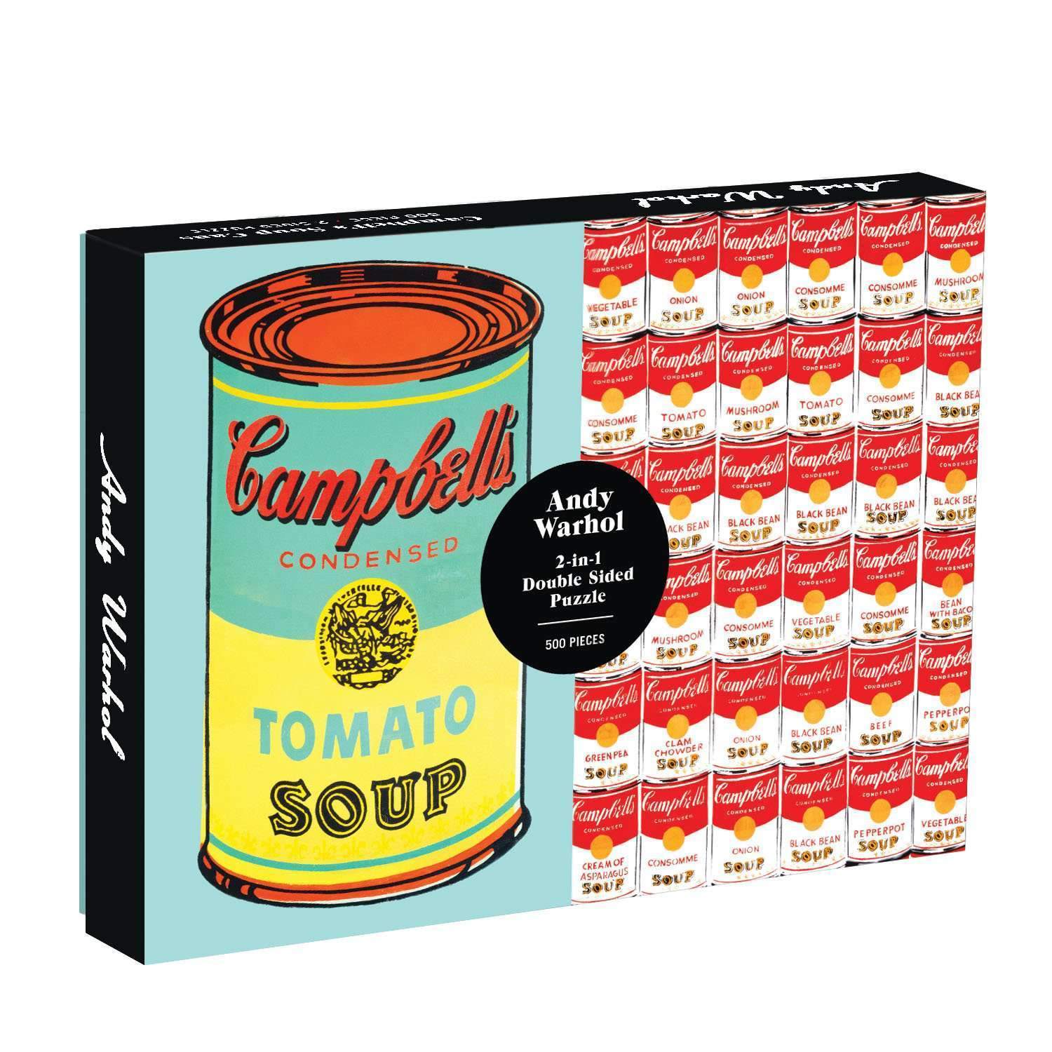 Soup Can Double-Sided 500 Piece Jigsaw Puzzle by Galison