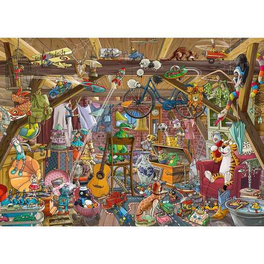 In the Attic 1000 Piece Jigsaw Puzzle by Heye - 2