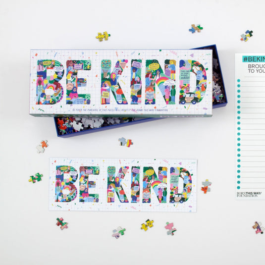 Be Kind 1000 Piece Jigsaw Puzzle by Galison - 6