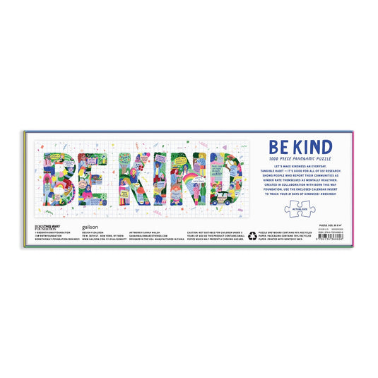 Be Kind 1000 Piece Jigsaw Puzzle by Galison - 5