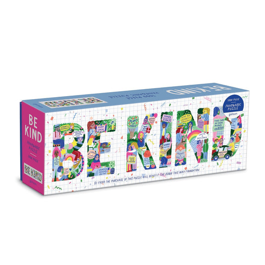 Be Kind 1000 Piece Jigsaw Puzzle by Galison - 1