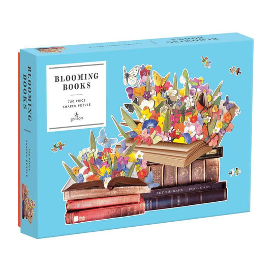 Blooming Books 750 Piece Shaped Jigsaw Puzzle by Galison - 1