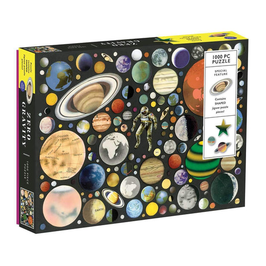 Zero Gravity 1000 Piece Shaped Jigsaw Puzzle by Galison - 1