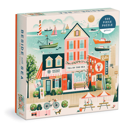 Beside the Sea 500 Piece Jigsaw Puzzle by Galison - 1