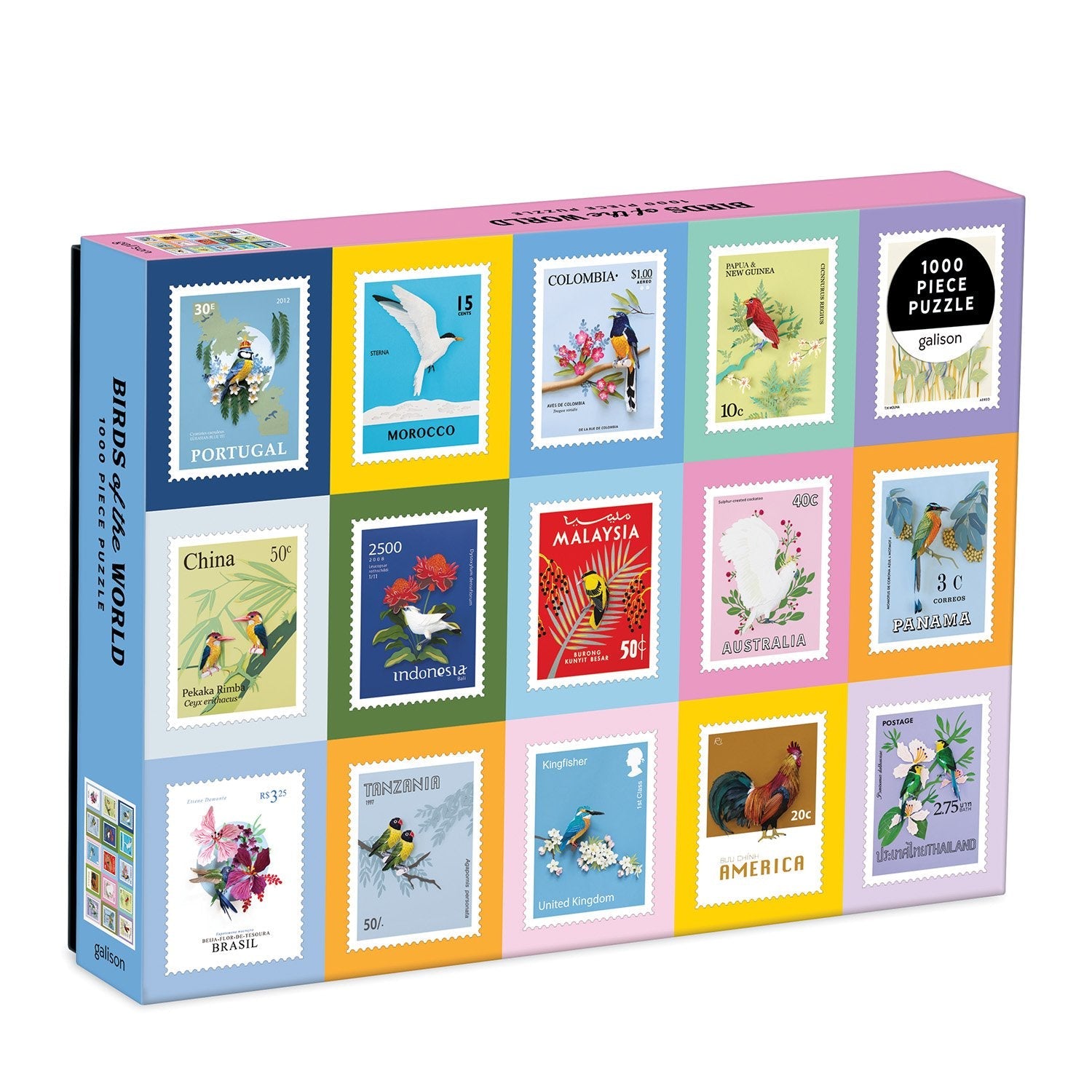 Birds of the World 1000 Piece Jigsaw Puzzle by Galison