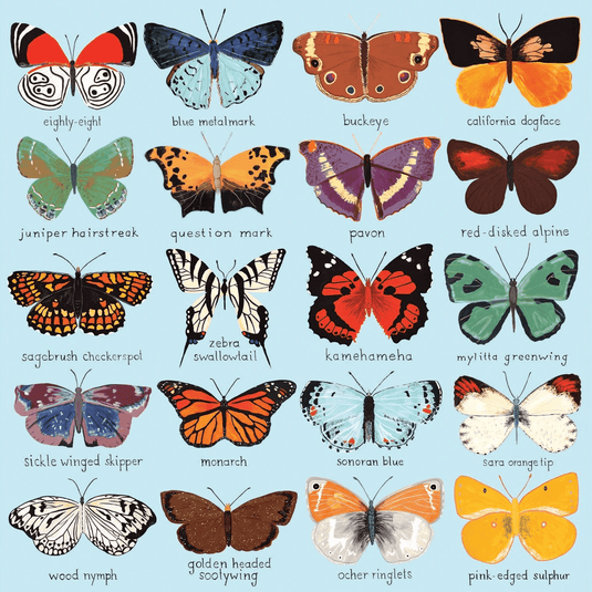 Butterflies of North America 500 Piece Family Puzzle by Galison - 2